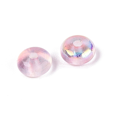 Baking Paint Electroplate Transparent Glass Beads EGLA-Q141-01A-A06-1