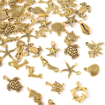 Tibetan Style Alloy Pendants FIND-FS0003-95AG-1
