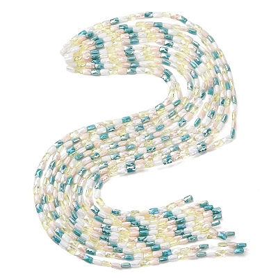 Electroplate Glass Beads Strands EGLA-D300-05-12-1