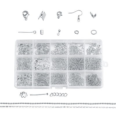 Metal Jewelry Findings Kits FIND-YW0001-05S-1