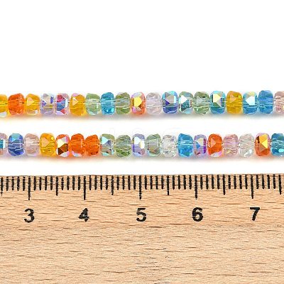Electroplate Glass Beads Strands EGLA-B011-04A-03-1