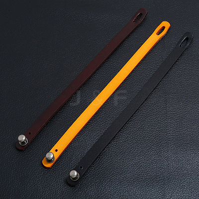 1Pc Punk Retro Ethnic Style Handmade Leather Bracelet Couple Literary Hand Strap Men BJEW-CL0001-02A-1