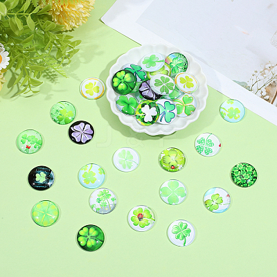50Pcs Glass Cabochons FIND-SP0005-80-1