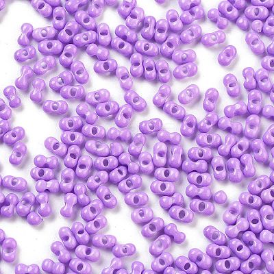 Baking Paint Glass Seed Beads SEED-A033-04T-1