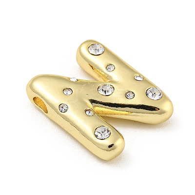 Brass Micro Pave Clear Cubic Zirconia Pendants KK-E093-04G-N-1