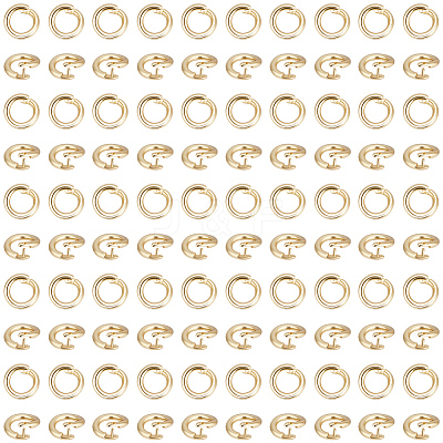 Brass Twister Clasps KK-BBC0025-17B-G-1