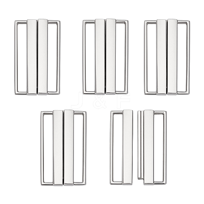 5Pcs Rectangle Alloy Waist Belt Buckles FIND-PH0027-19-1