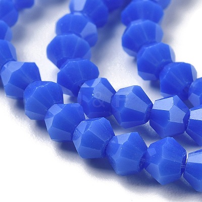 Opaque Solid Color Imitation Jade Glass Beads Strands EGLA-A039-P4mm-D11-1