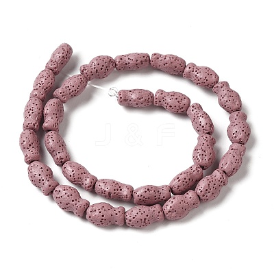 Natural Lava Rock Beads Strands G-U007-01C-1