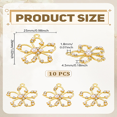 10Pcs Alloy Pendants ALRI-LP0001-03-1