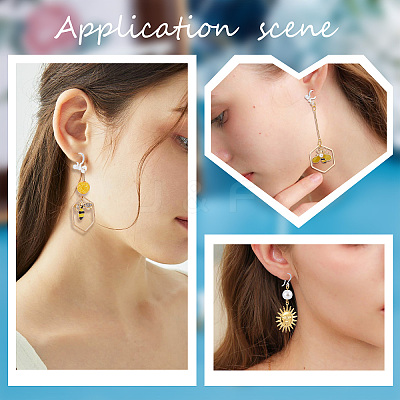 150Pcs 3 Style Plastic Clip-on Earring Findings KY-SC0001-72-1