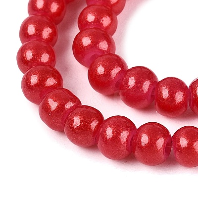 Baking Paint Glass Pearl Beads Strands LS-DGLA-ZX001-05B-19-1