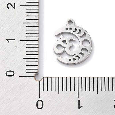 Anti-Tarnish 304 Stainless Steel Pendants STAS-R003-03P-02-1