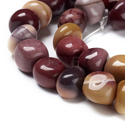 Natural Mookaite Beads Strands G-I194-24-1