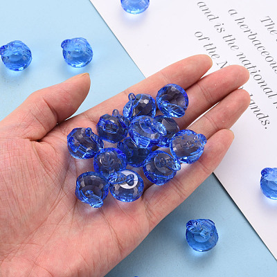 Transparent Acrylic Pendants TACR-T024-05B-940-1