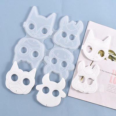 Animal Self Defense Keychain Silicone Molds DIY-P006-25-1