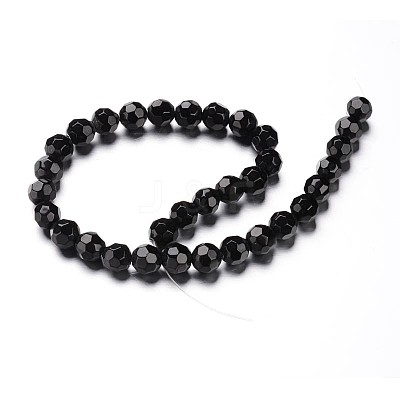 Faceted(32 Facets) Round Glass Bead Strands X-GLAA-M031-02-6mm-1