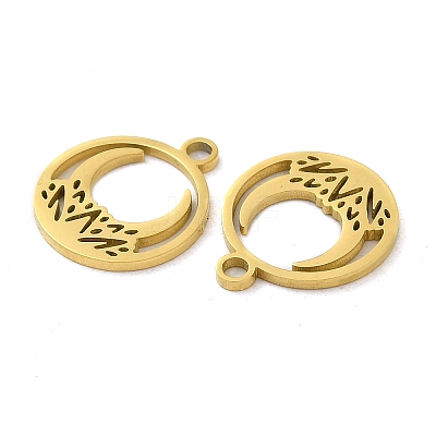 Ion Plating(IP) 304 Stainless Steel Charms STAS-J042-05G-1