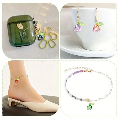 Transparent Acrylic Pendants PALLOY-YW00081-01-1