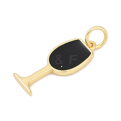 Brass Enamel Pendants KK-U062-02B-04-1