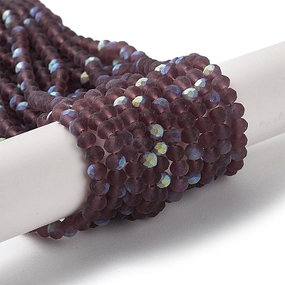 Transparent Glass Beads Strands X1-EGLA-A034-T4mm-MB13-1
