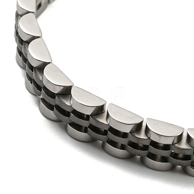 Ion Plating(IP) 304 Stainless Steel Thick Link Chain Bracelet BJEW-G649-09B-C-1