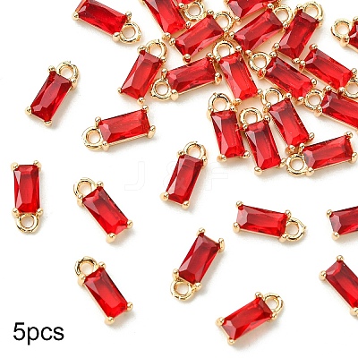 5Pcs Transparent Glass Charms GLAA-YW0004-40C-1