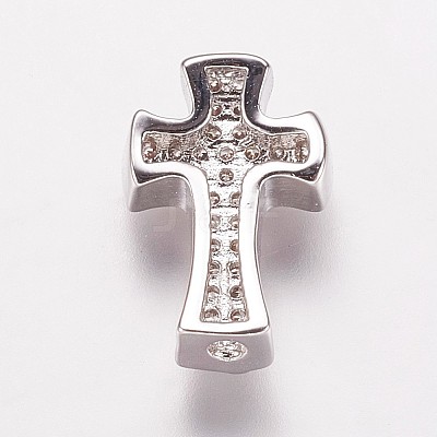 Brass Cubic Zirconia Beads LS-KK-P134-09P-1