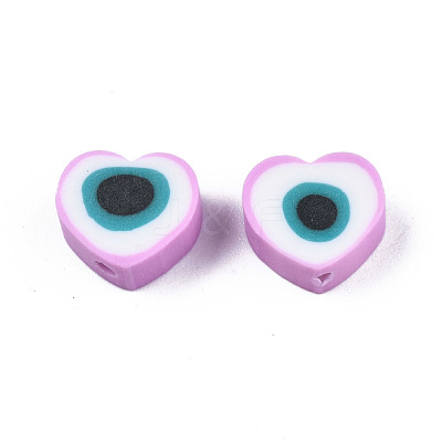 Handmade Polymer Clay Beads CLAY-T019-08E-1