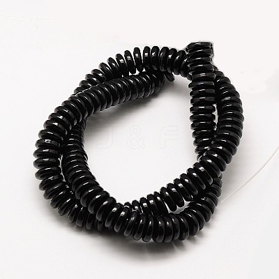 Imitation Amber Resin Heishi Beads Strands X-RESI-A009G-6mm-03-1