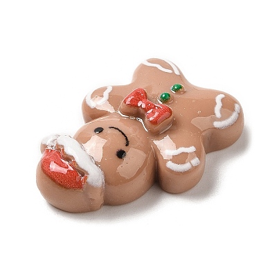 Christmas Theme Opaque Resin Cabochons LS-RESI-E043-01I-1