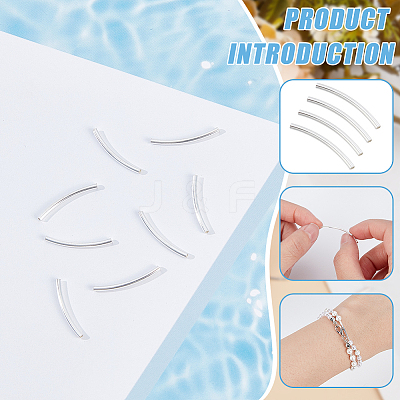 925 Sterling Silver Tube Beads STER-BC0002-18E-1