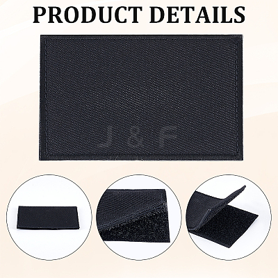 8 Bags Rectangle Nylon Blank Hook & Loop Tapes DIY-CY0003-36-1