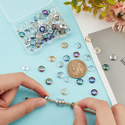 84Pcs 14 Colors Glass Cabochons MRMJ-PH0001-70-1