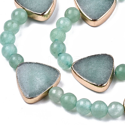 Natural Green Aventurine Beads Strands G-T131-62-1