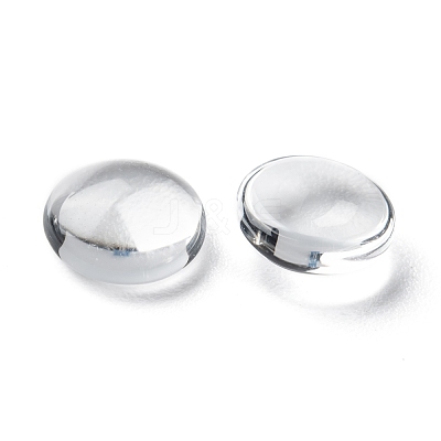 Transparent Glass Cabochons GGLA-R026-8mm-1