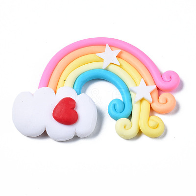 Handmade Polymer Clay Cabochons PORC-TD001-39C-1