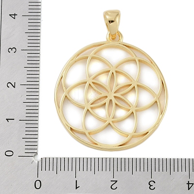 Rack Plating Brass Pendants KK-A224-02C-G-1