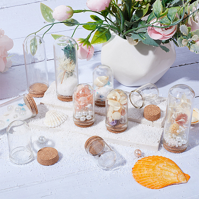12Pcs 3 Styles Glass Dome Cloche Cover AJEW-SC0001-56-1