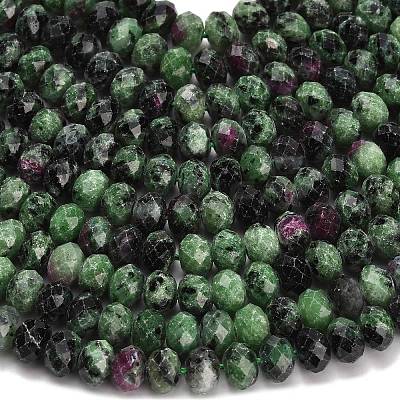 Natural Ruby in Zoisite Beads Strands G-Z111-A51-1