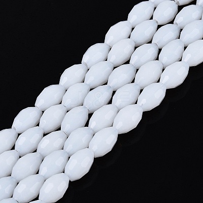 Opaque Solid Color Glass Beads Strands LS-GLAA-N071-01A-C01-1