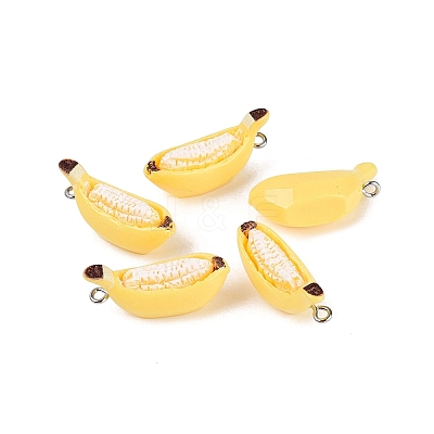 Opaque Resin Imitation Fruit Pendants RESI-Q232-06B-1