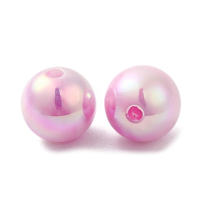 Iridescent ABS Plastic Beads RESI-Z015-03E-1