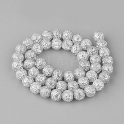 Synthetic Crackle Quartz Beads Strands X-GLAA-S134-8mm-09-1