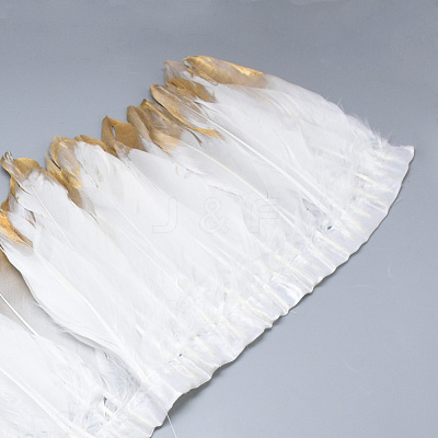 Golden Plated Goose Feather Cloth Strand Costume Accessories FIND-T014-01B-1