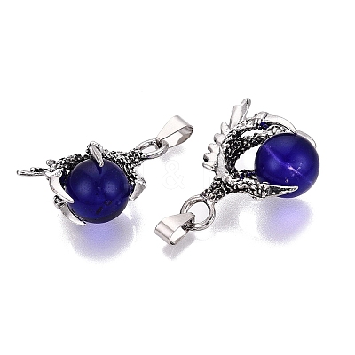 Alloy Glass Pendants GL-N004-06AS-1