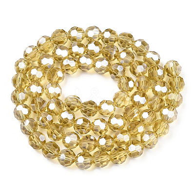 Electroplate Glass Bead Strands EGLA-R015-8mm-1-1
