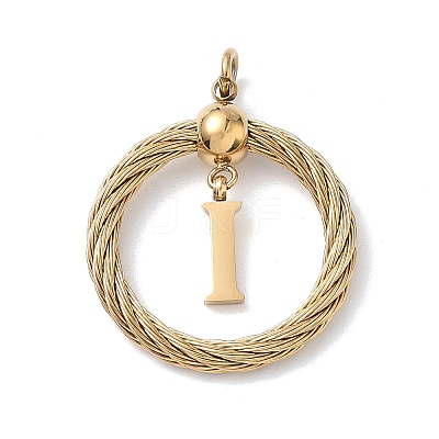 304 Stainless Steel Pendants STAS-D154-01I-G-1