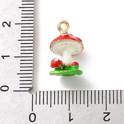 Alloy Enamel Pendants AL-CBA02ED-03G-B-1