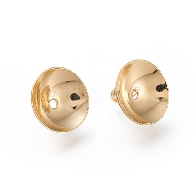 201 Stainless Steel Bead Cap Pendant Bails STAS-K194-23G-01-1